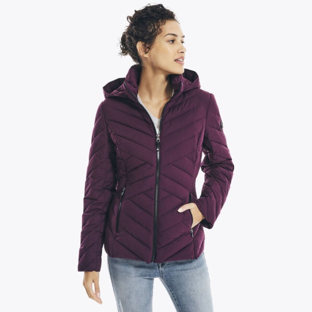 PACKABLE STRETCH HOODED JACKET